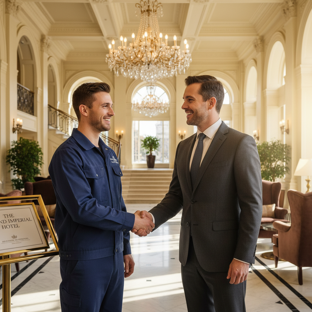 Partenariat hôtel plombier